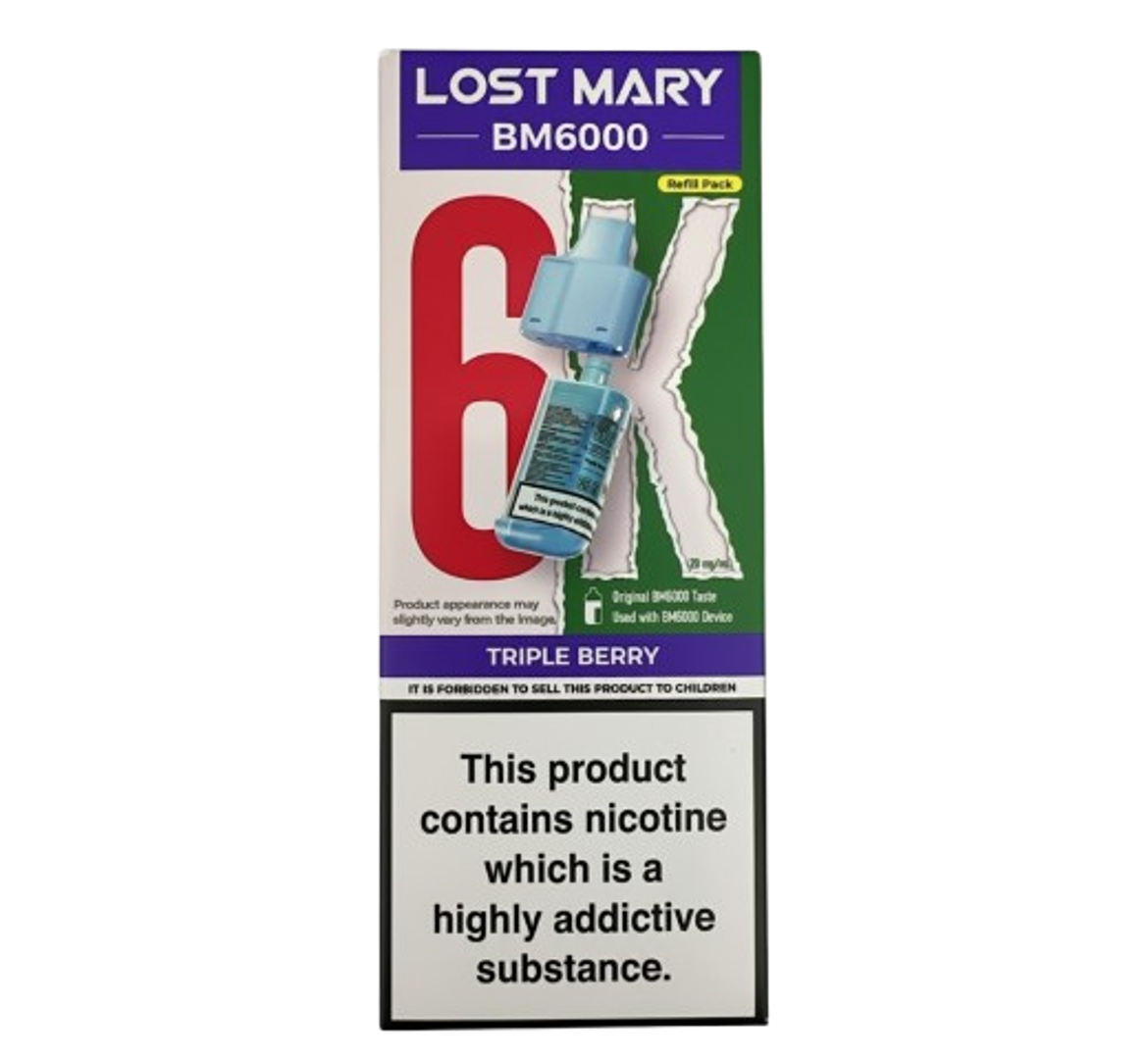 Lost Mary BM6000 6K Triple Berry Refill Pack