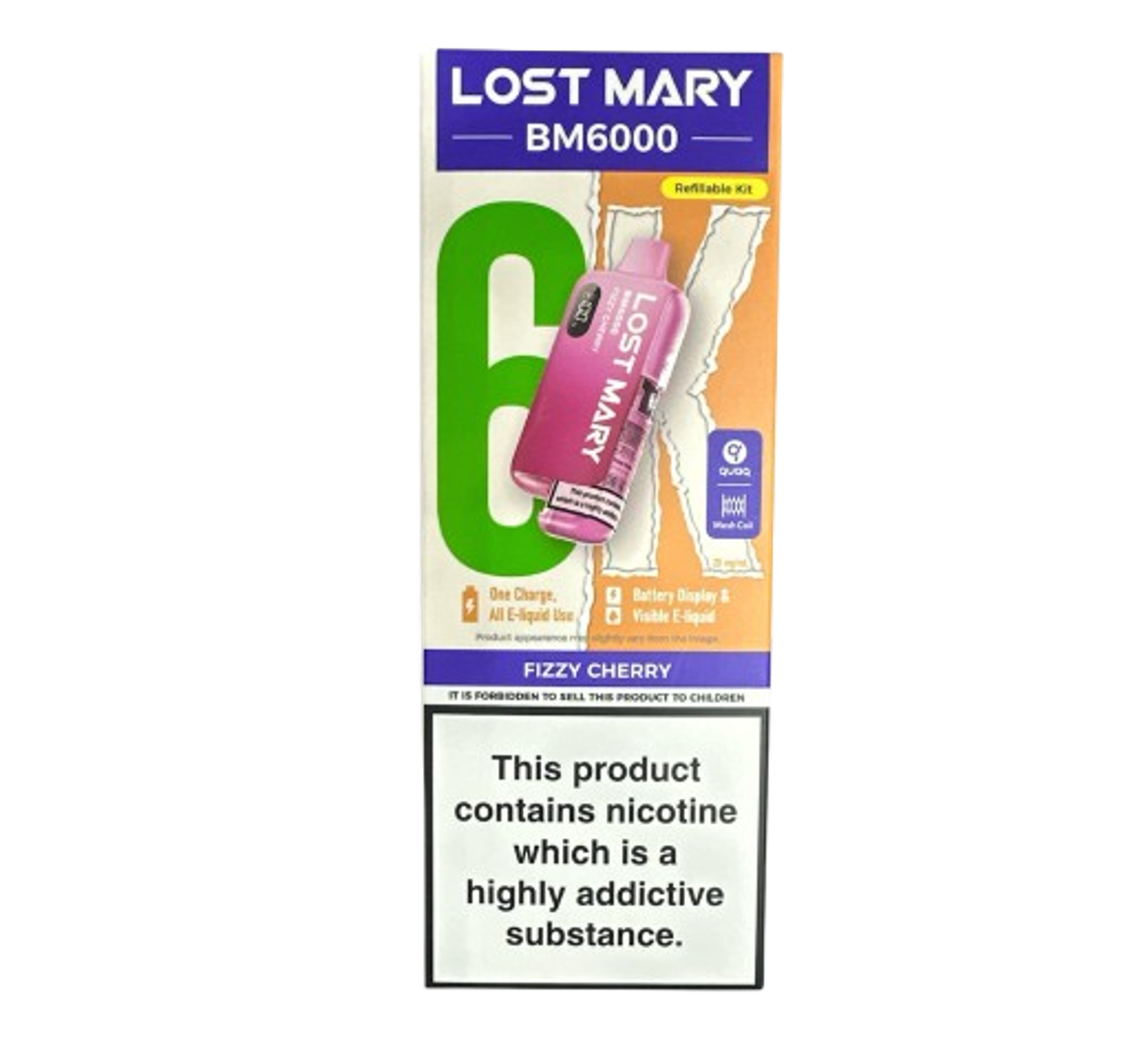 Lost Mary BM6000 Fizzy Cherry Refillable Kit
