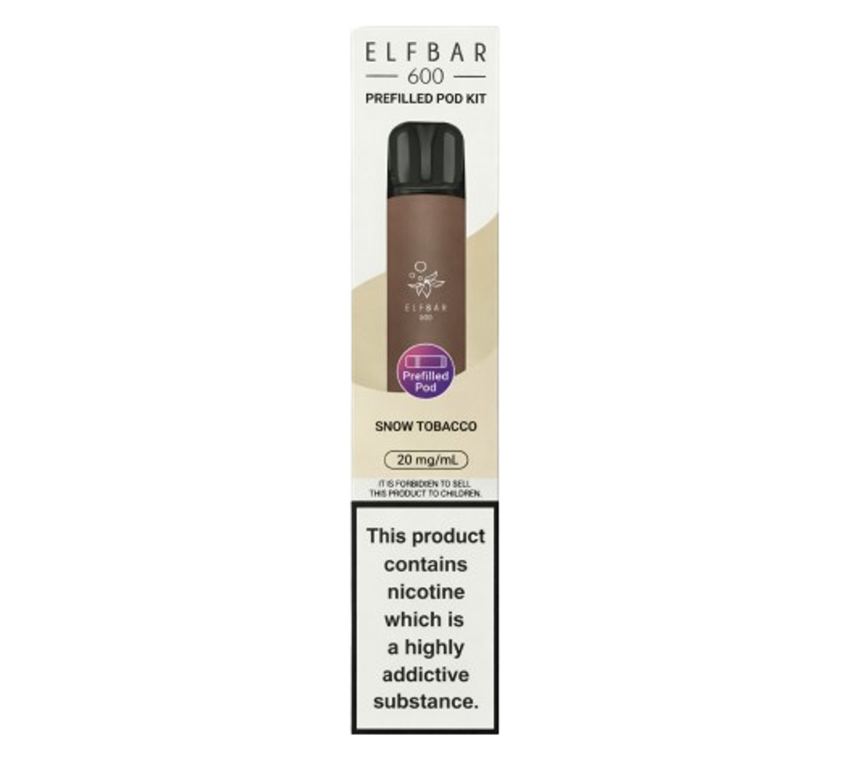 Elfbar 600 Snoow Tobacco Prefilled Pod Kit