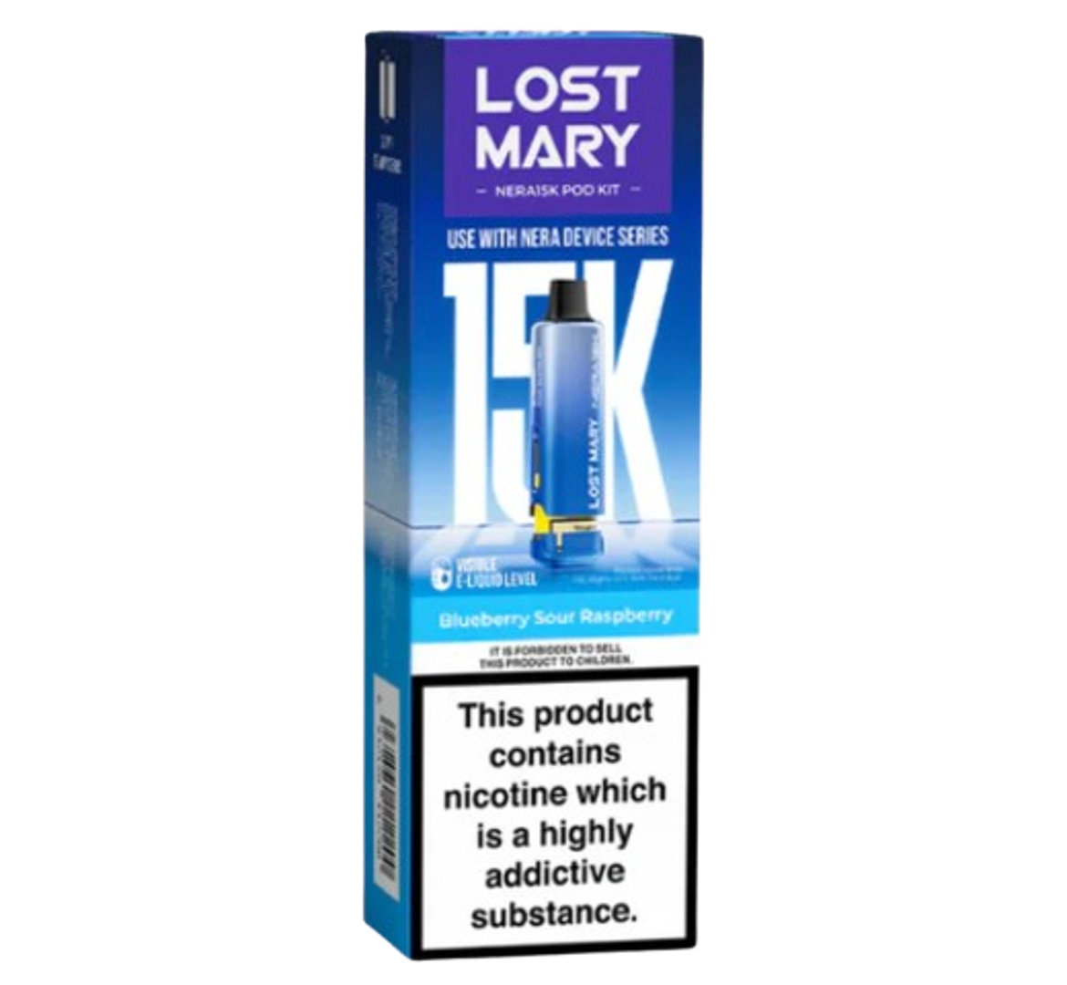 Lost Mary Nera 15K Blueberry Sour Raspberry