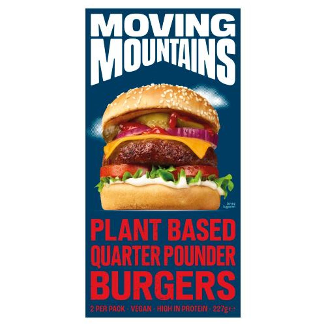 Moving Mountains Plant Based Quarter Pounder Burgers 2pk