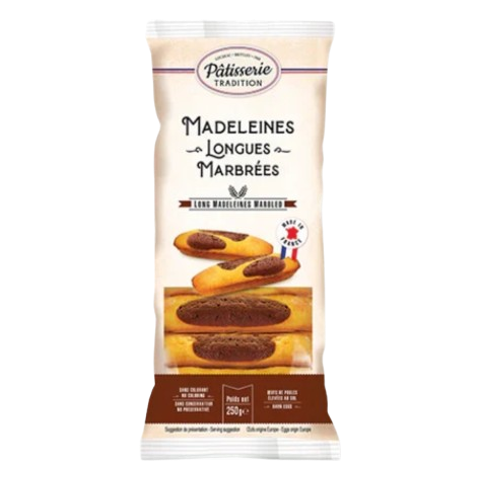 Patisserie Tradition Madeleines Longues Marbrees