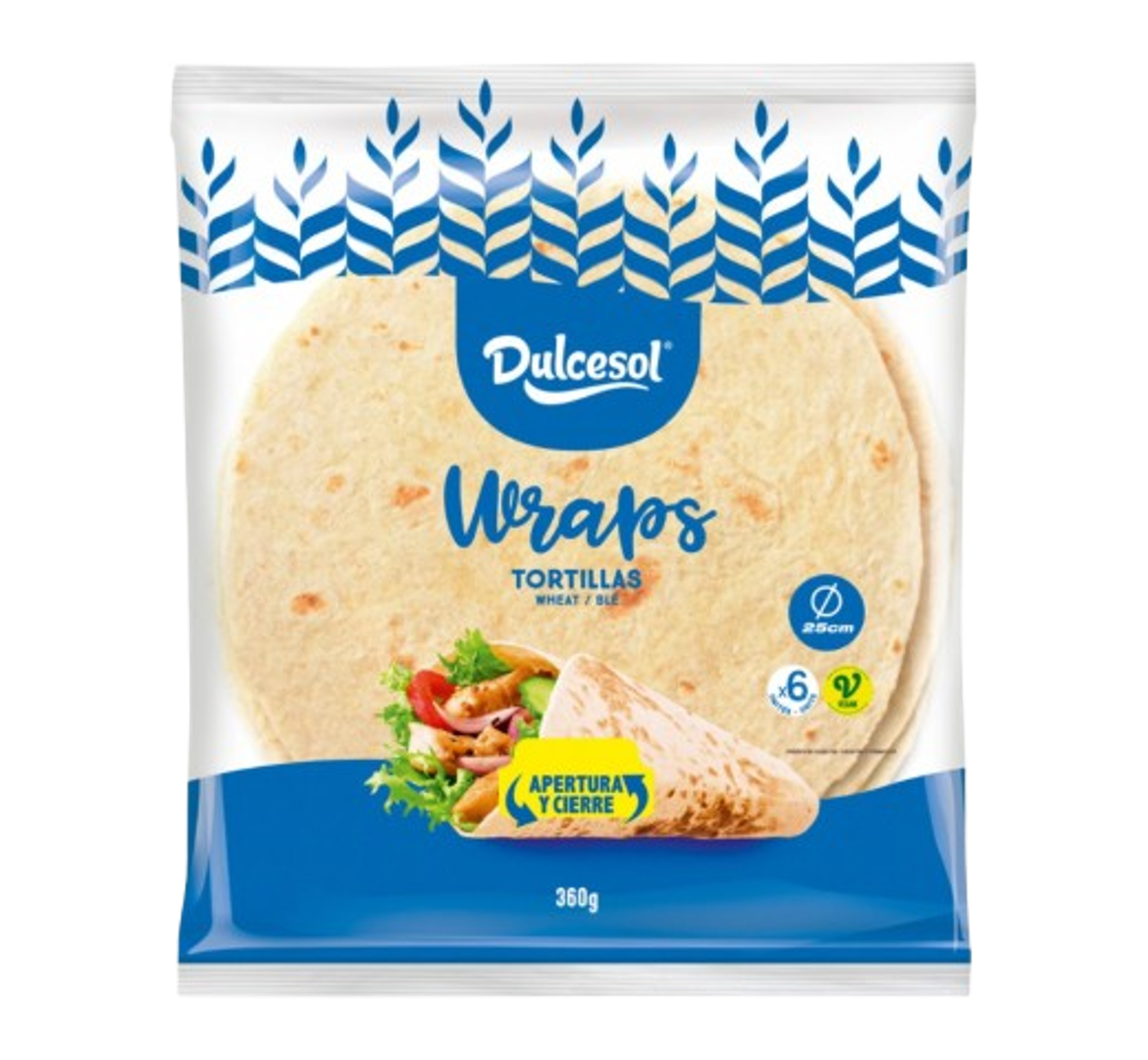 Dulcesol Wraps Tortillas