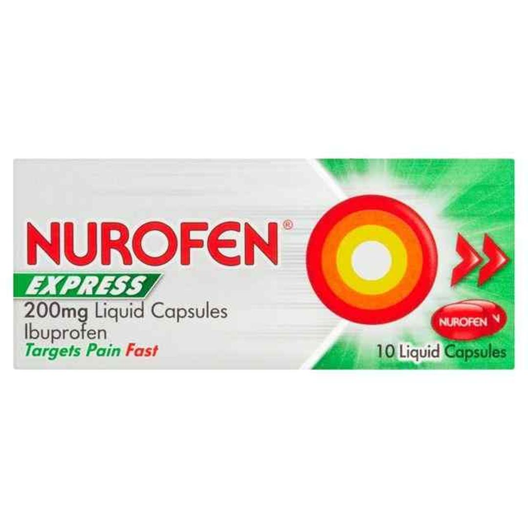 Nurofen Express 200mg Liquid Capsules 10pk