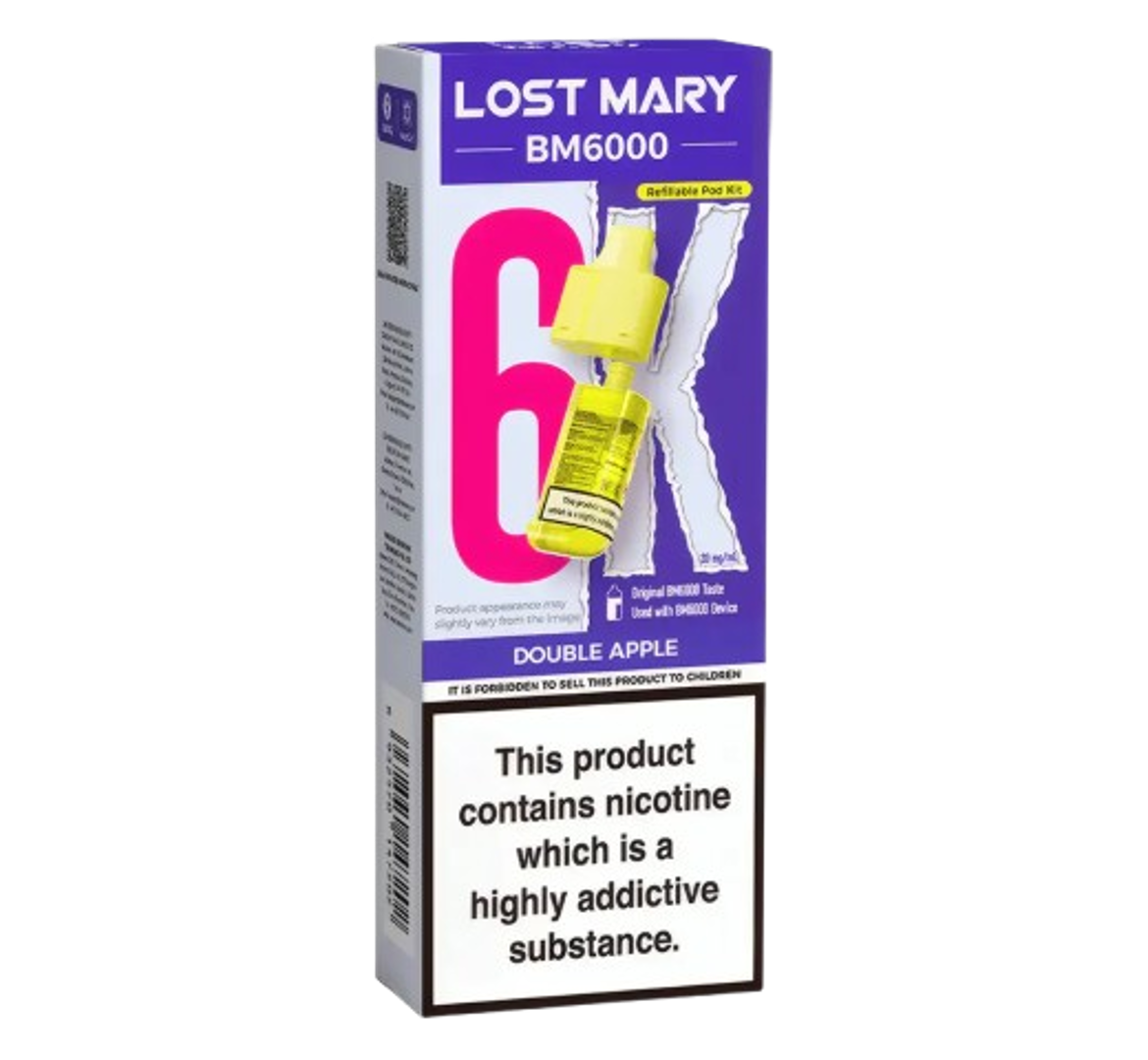 Lost Mary BM6000 6K Double Apple Refill Pack