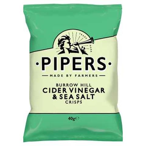 Pipers Burrow Hill Cider Vinegar & Sea Salt Crisps