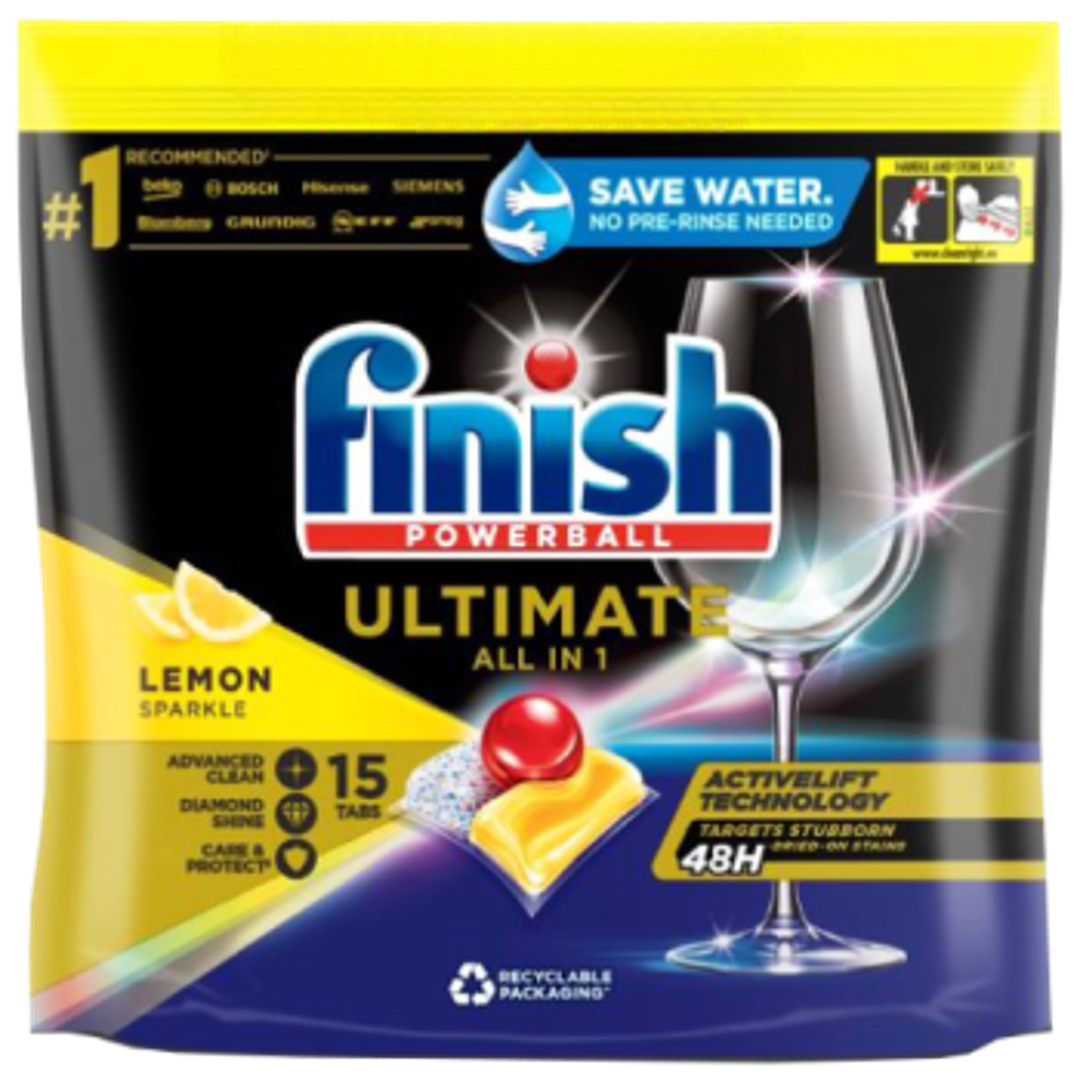 Finish Powerball Quantum Ultimate All In 1 Lemon Sparkle 15 Tabs