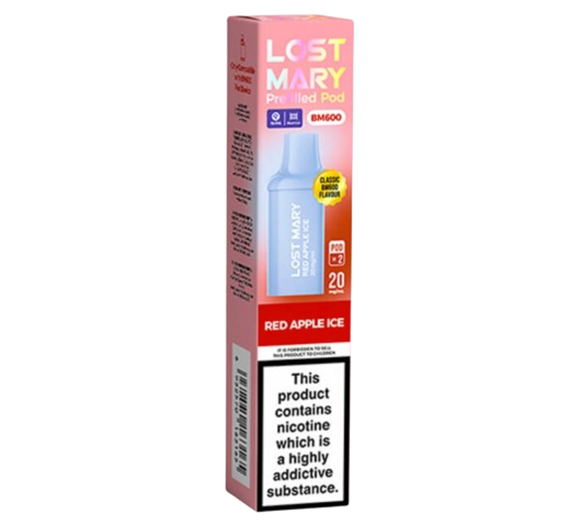 Lost Mary BM600 Red Apple Ice Prefilled Pod
