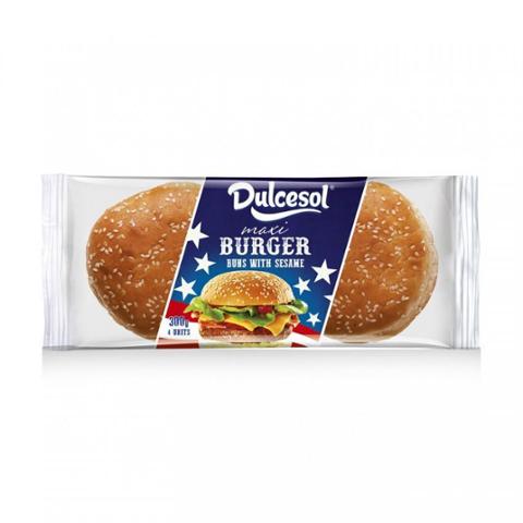 Dulcesol 4 Maxi Burger Buns with Sesame 4pk
