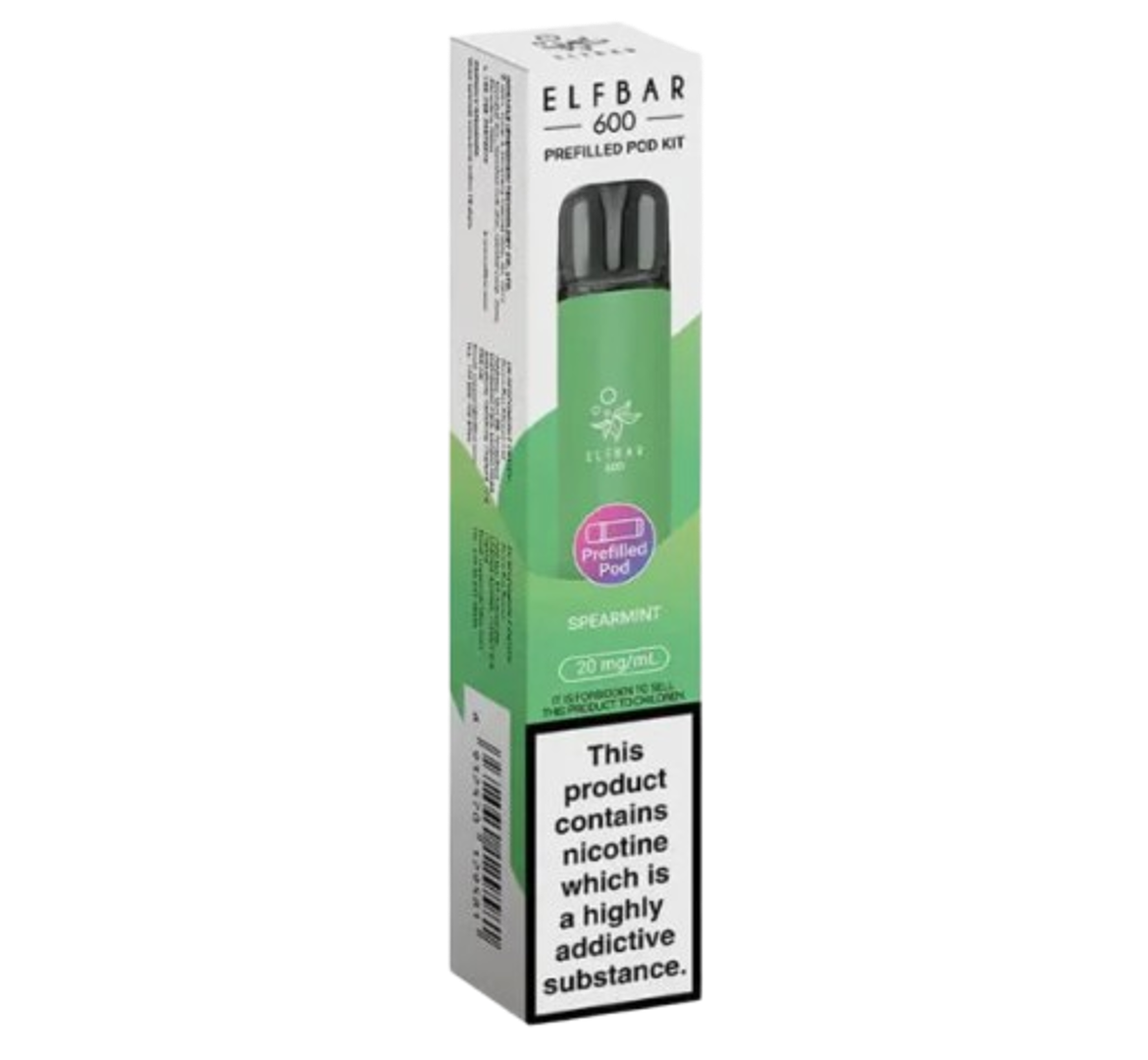 Elfbar 600 Spearmint Prefilled Pod Kit