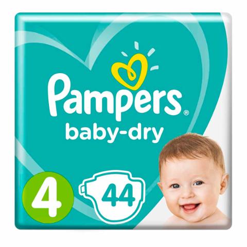 Pampers Baby Dry Nappies Size 4 (9-14 kg), 44 pack