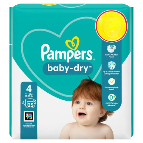 Pampers Baby-Dry Size 4 25pk