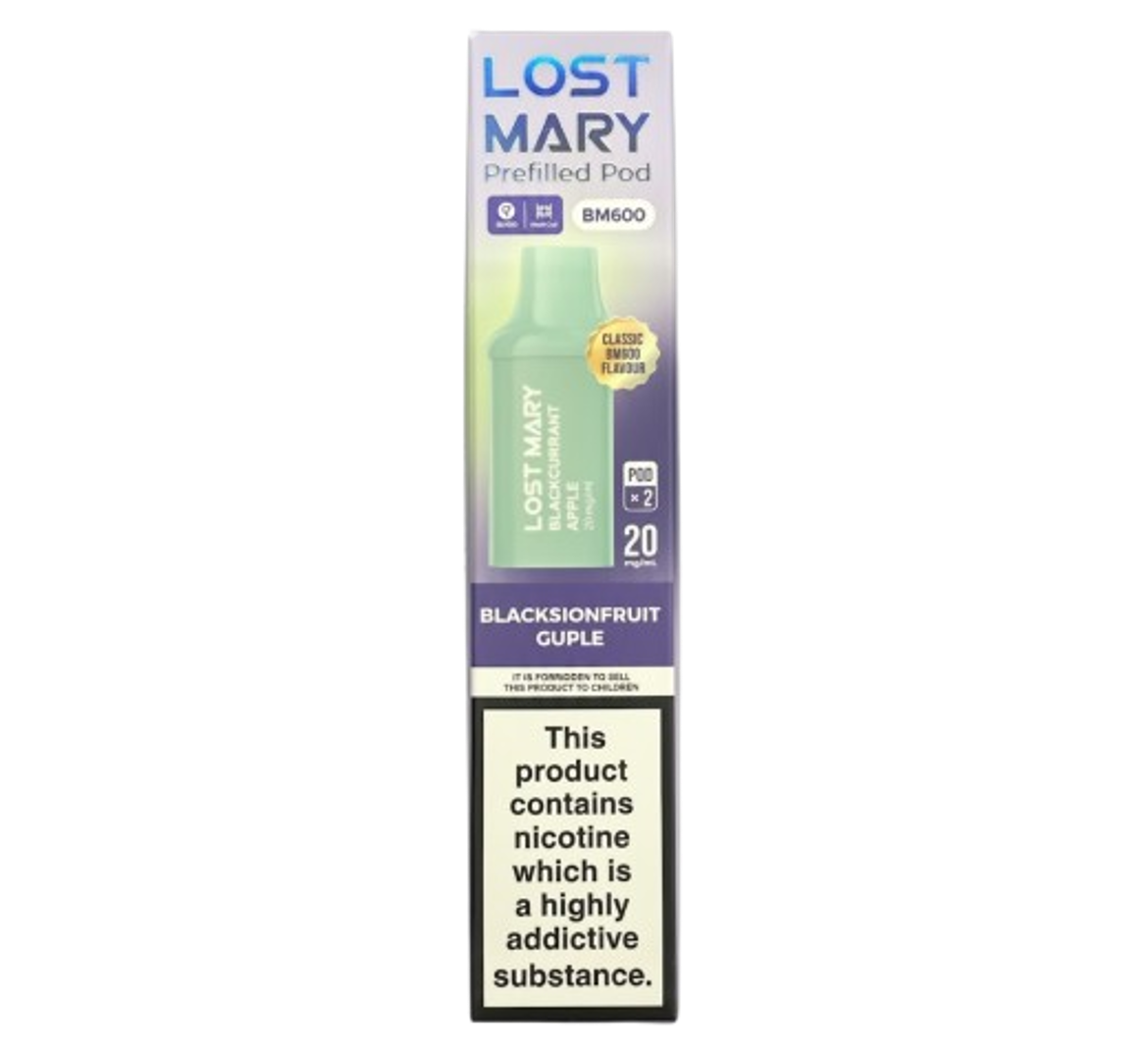 Lost Mary BM600 Blackcurrant Apple Prefilled Pod