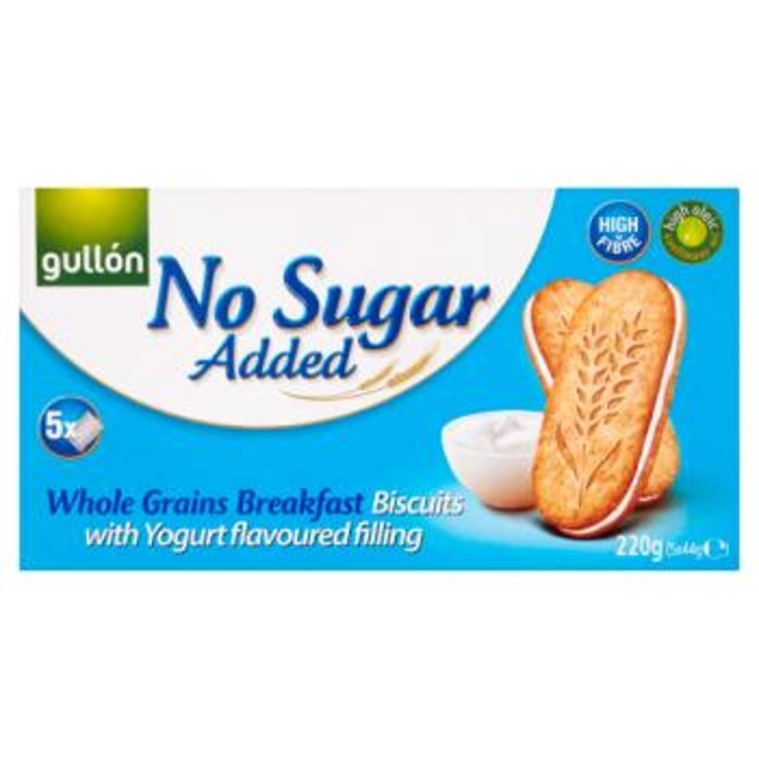 Gullón No Sugar Added Whole Grains Breakfast Biscuits with Yogurt Flavoured Filling
