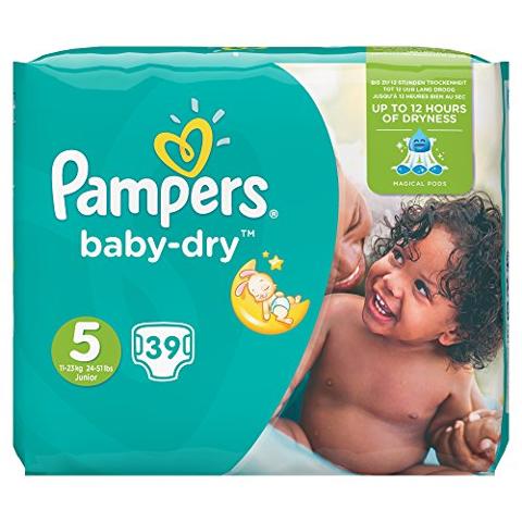 Pampers Baby-Dry Size 5, 39 Nappies