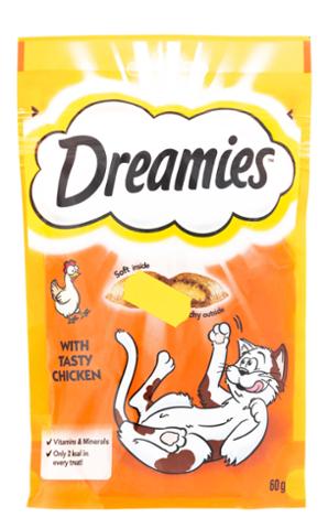 Dreamies Chicken Adult Cat Treat