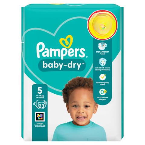 Pampers Baby-Dry Size 5 23pk