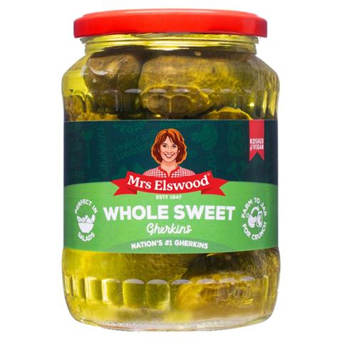 Mrs Elswood Whole Sweet Gherkins