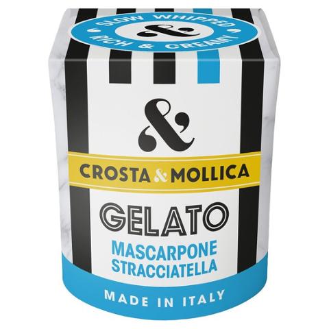 Crosta & Mollica Gelato Mascarpone Stracciatella