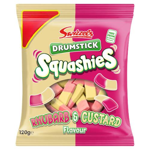 Swizzels Drumstick Squashies Rhubarb & Custard