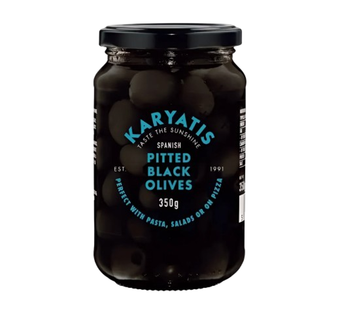 Karyatis Spanish Pitted Black Olives