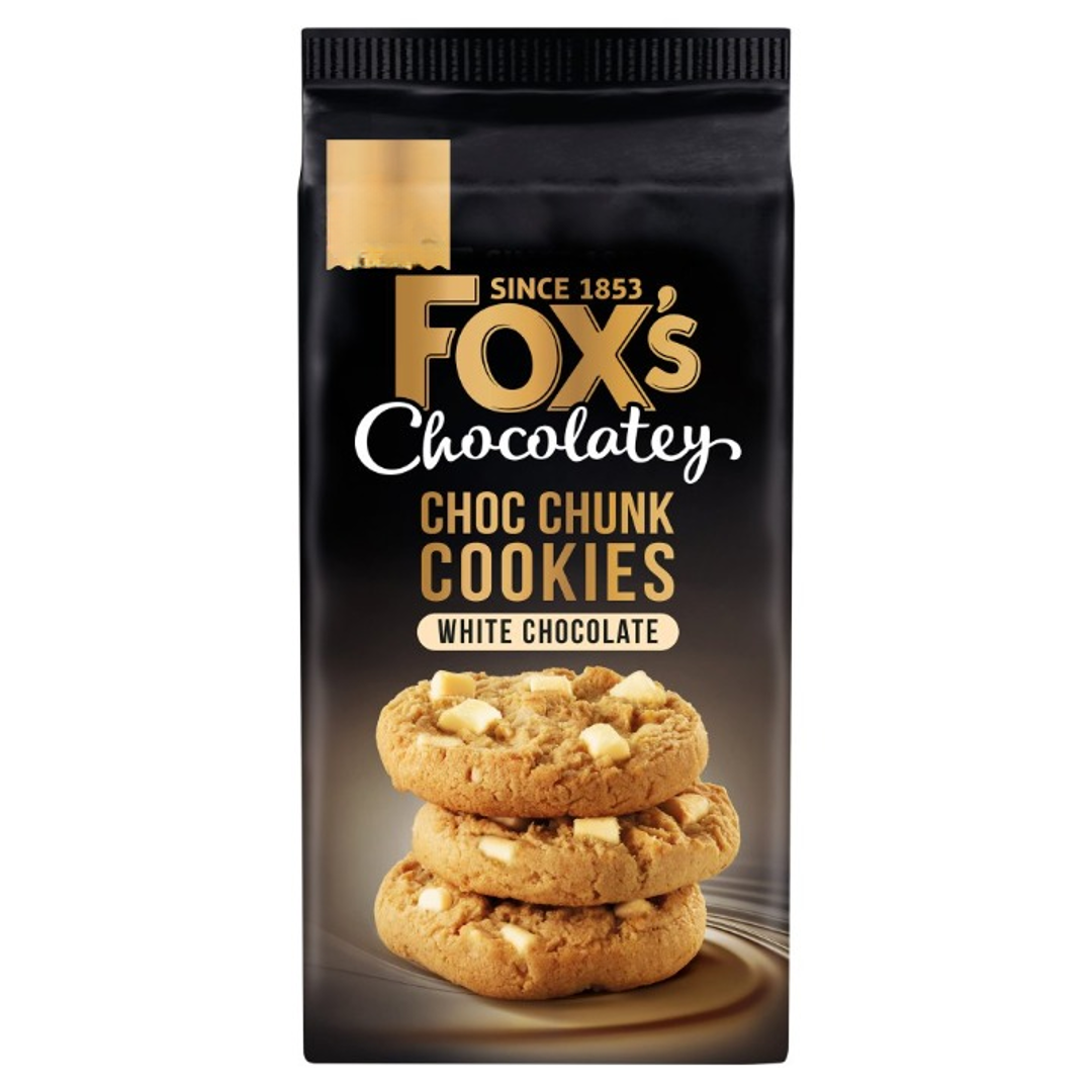 Fox's Chocolatey Choc Chunk Cookies White Chocolate