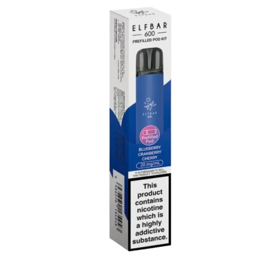 Elfbar 600 Blueberry Cranberry Cherry Prefilled Pod Kit