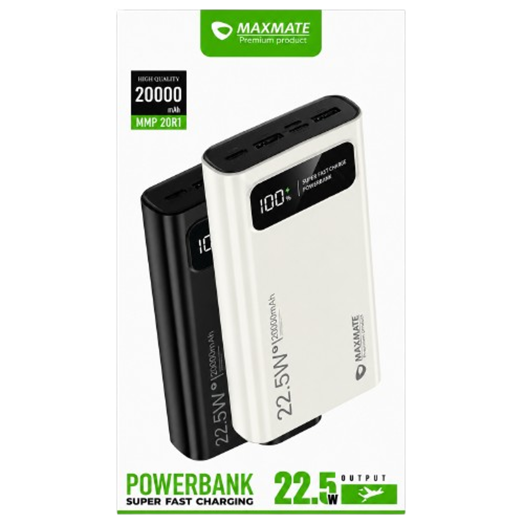 Maxmate PowerBank 20000mAh 22.5w