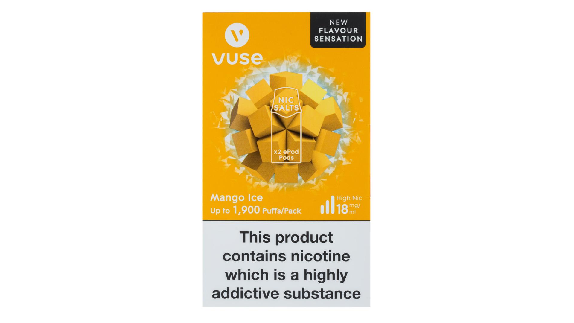 elfbar elfa master akku Vuse GO 1000 Mango Ice Disposable Vape main image 1