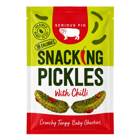 Serious Pig Snacking Pickles With Chilli