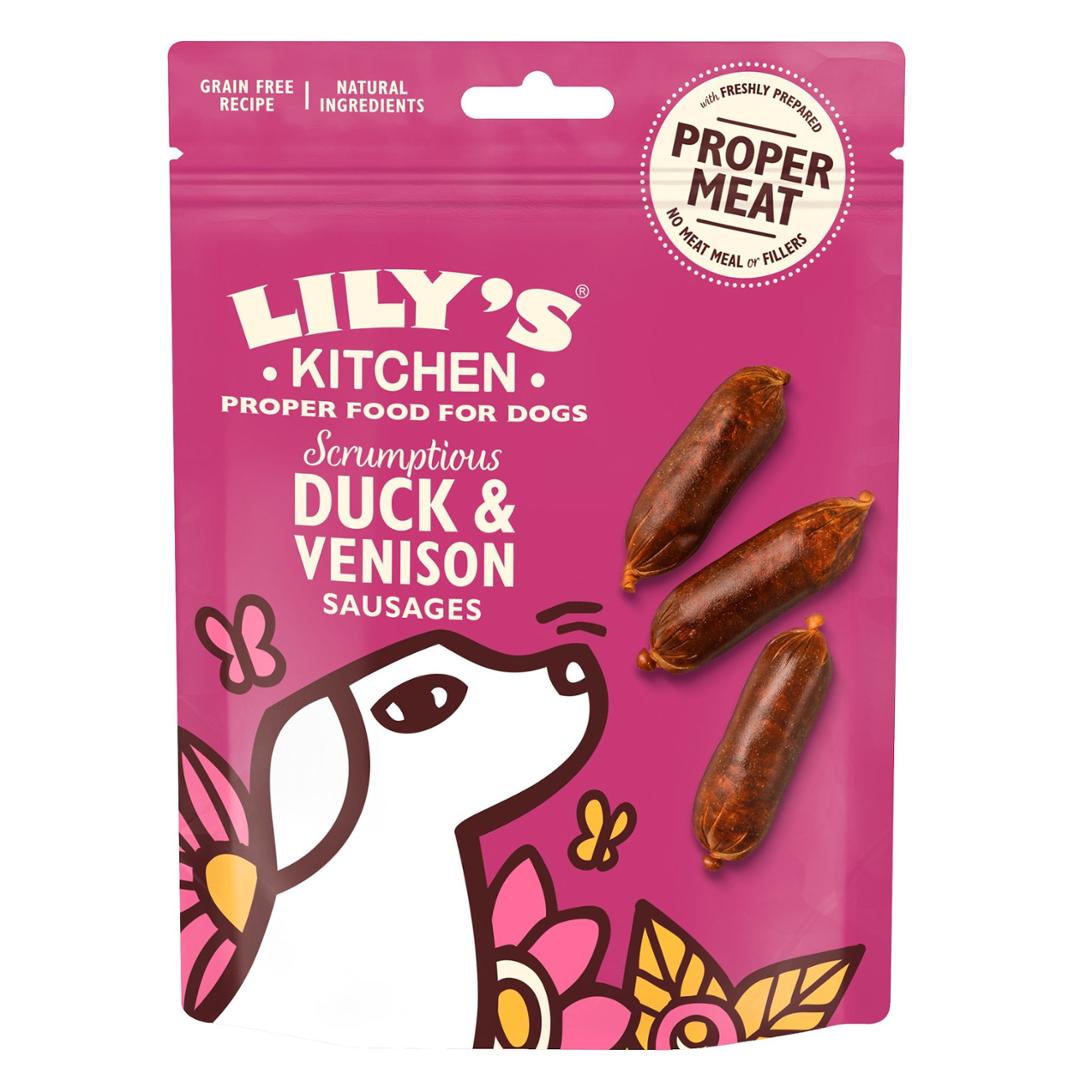 Lilys Kitchen Treats Duck&Venison Sausages