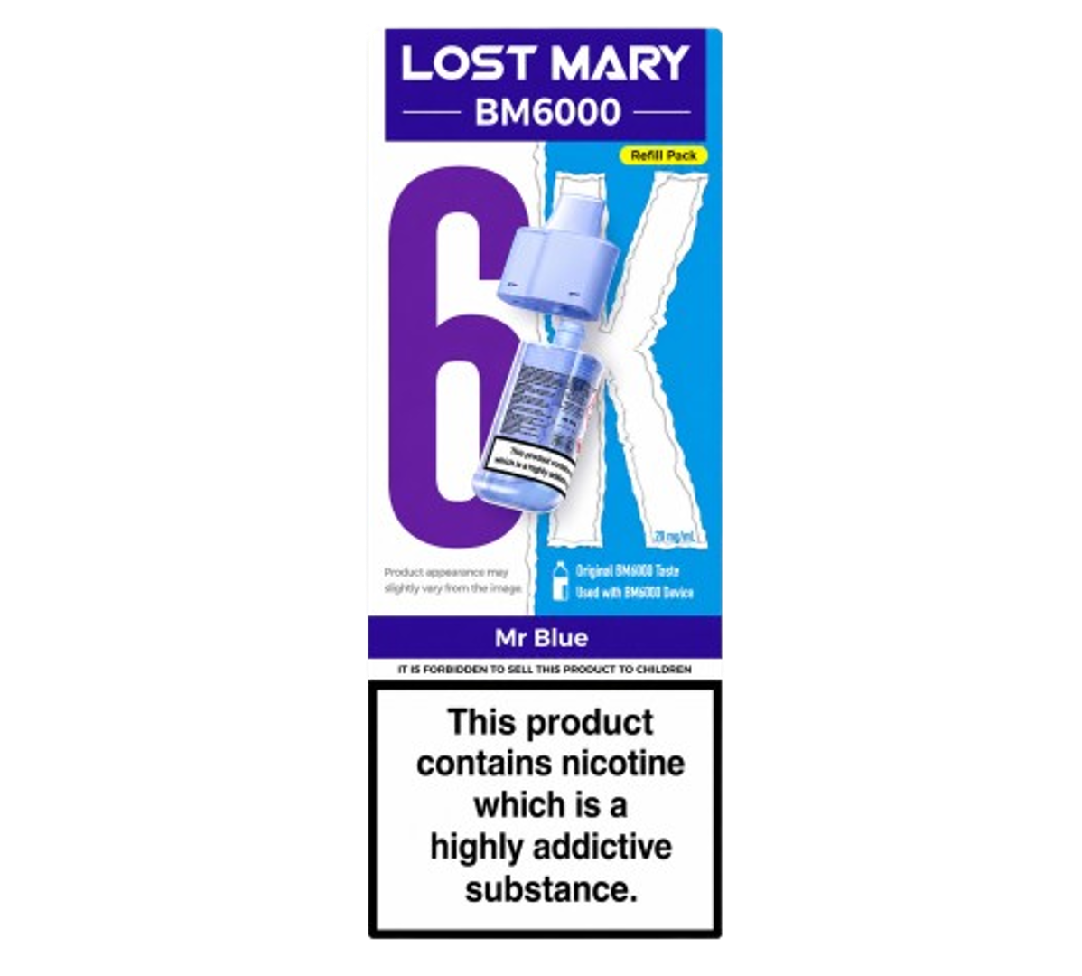 Lost Mary BM6000 Mr Blue Refill Pack