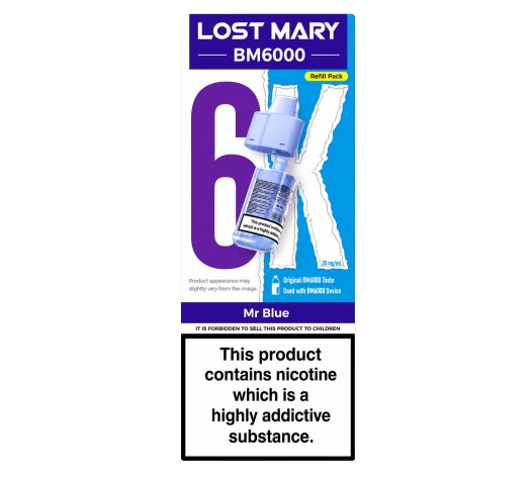 Lost Mary BM6000 Mr Blue Refill Pack