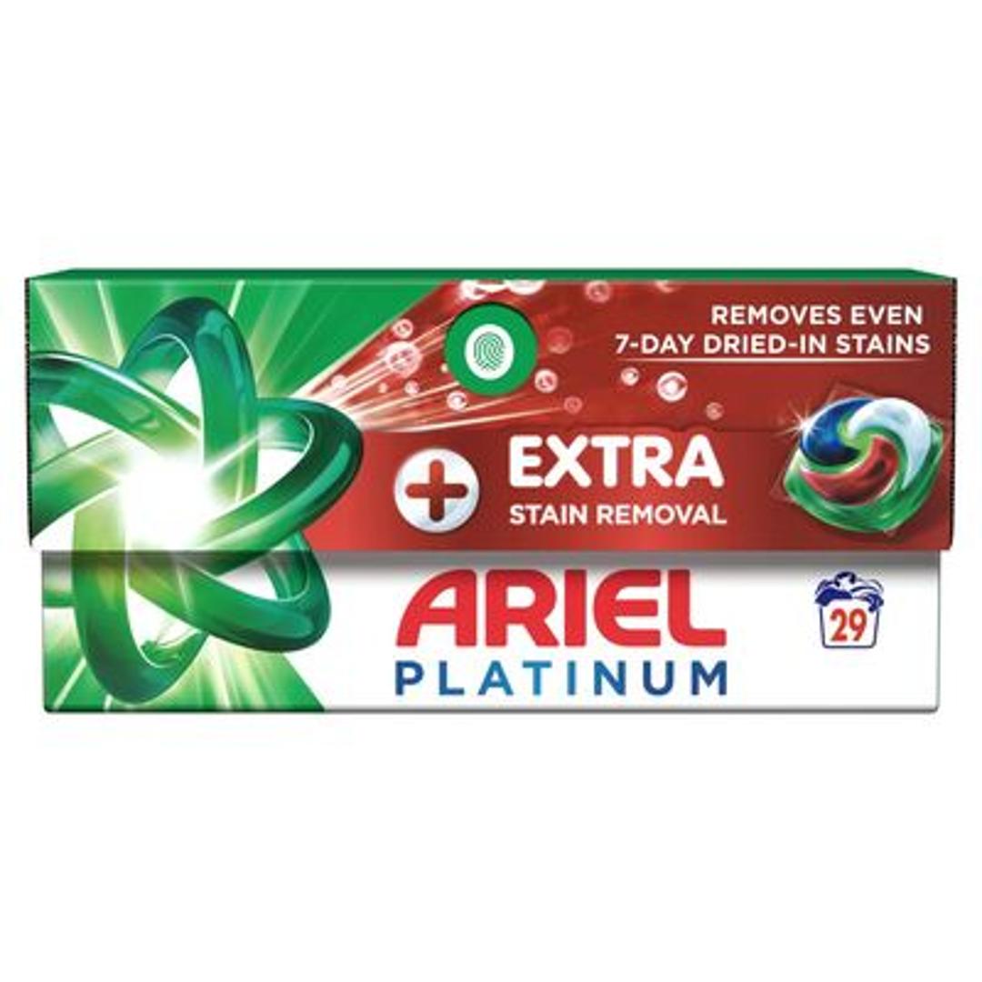 Ariel Platinum Washing Liquid Pods Extra Stain Removal 29 Washes