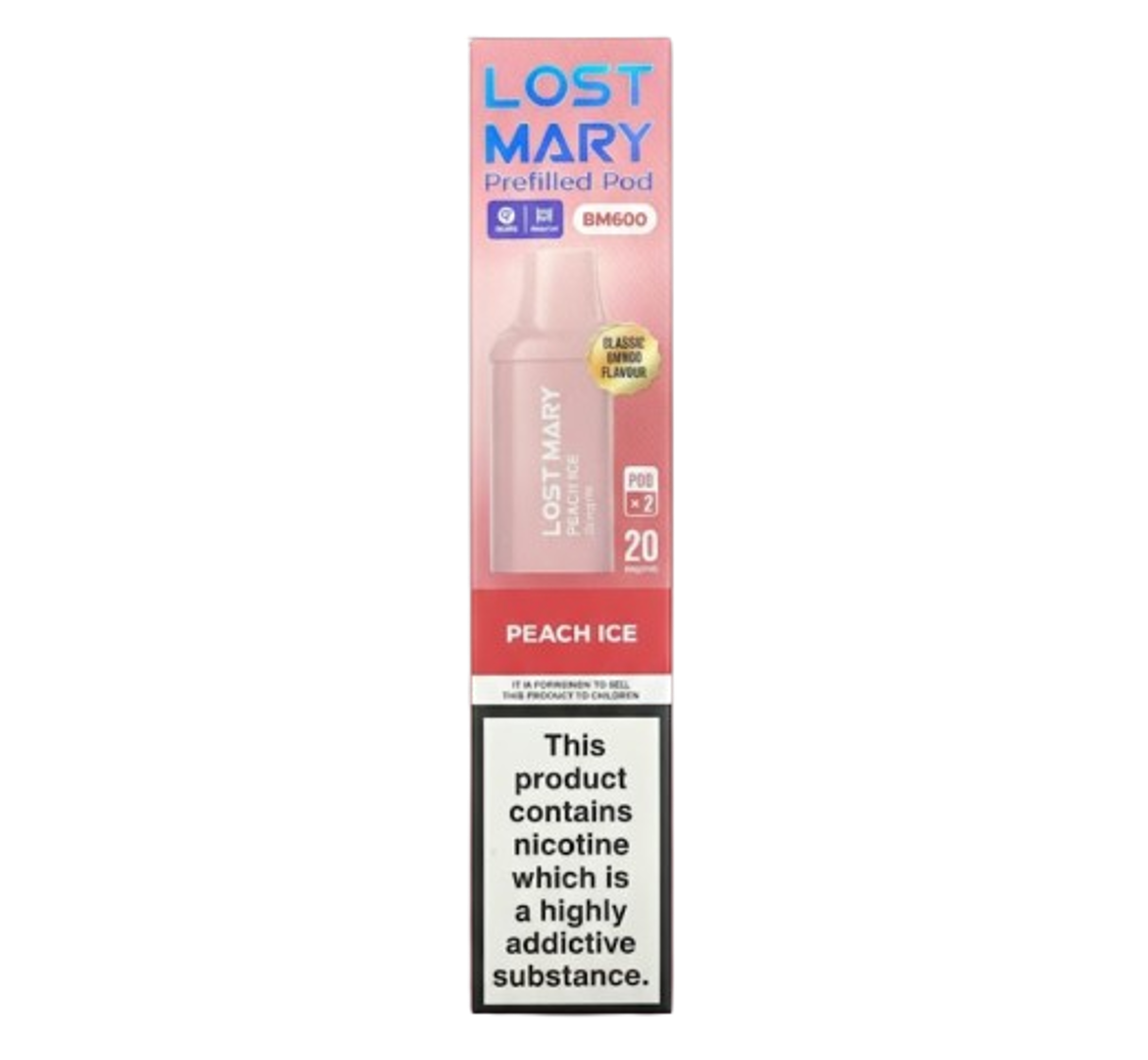 Lost Mary BM600 Peach Ice Prefilled Pod