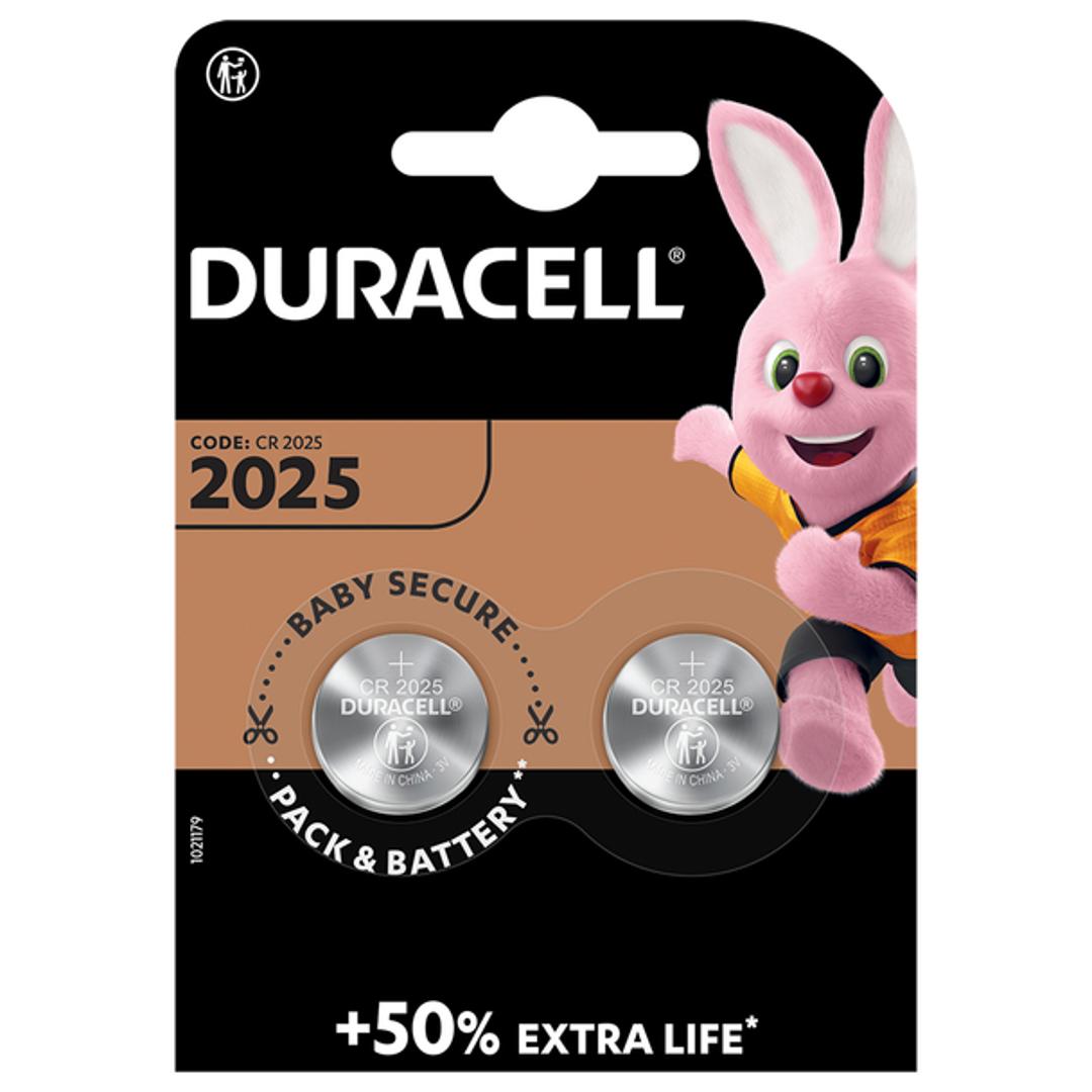 Duracell Lithium Coin Cell Battery CR2025 2pk