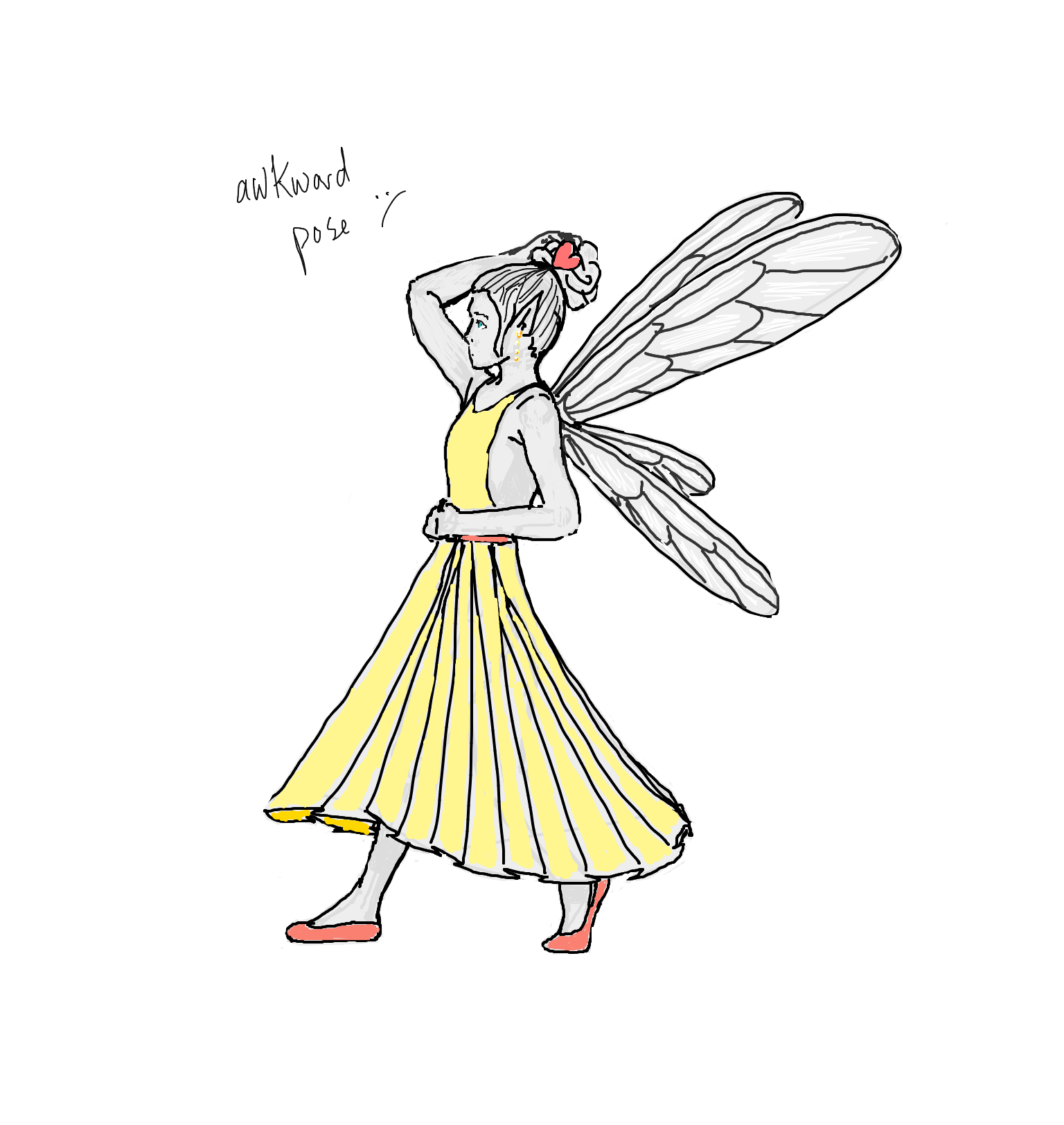 drawing art sketch fairy