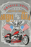 White Contrast Born To Be Wild Print Tees