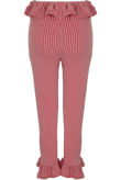 Red Gingham Frill trousers