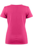 Fuchsia Lady Sequin & Pearls Trim Tee