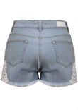 Crochet Detail Denim Shorts