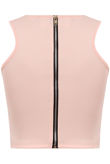 Rose Racer Neck Crop Tops