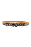 Taupe Leopard Print Belt 