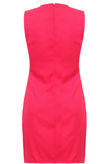 Pink Faux Lace Up Detail Bodycon Dress