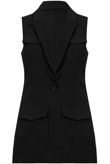 Black Tailored Utility Waistcoat