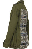 Khaki Aztec Patch Detail Jacket