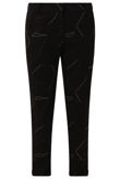 Black Web Print Tailored Trouser