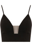 Black Mesh Insert Bralet