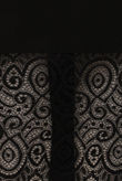 Black Lace Trim Dip Back Maxi Dress