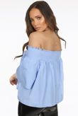 Sky Elasticated Off Shoulder Tops